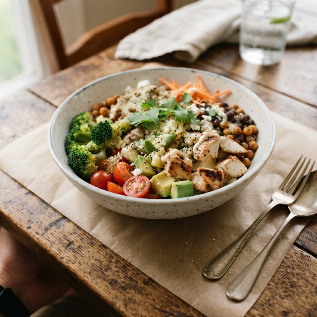 Hunter Woodhall’s High-Protein Bowl from Chipotle High Protein Menu